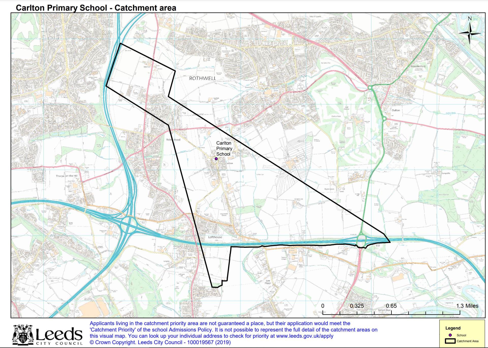 Carlton Catchment Area